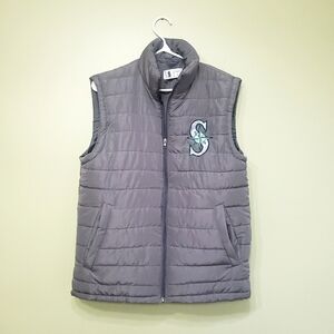 Seattle Mariners 2022 Puffy Vest Youth Large Fits Like Woman's Small